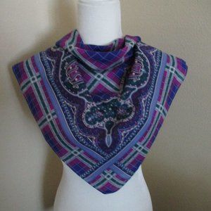 1970s purple tones Glentex scarf